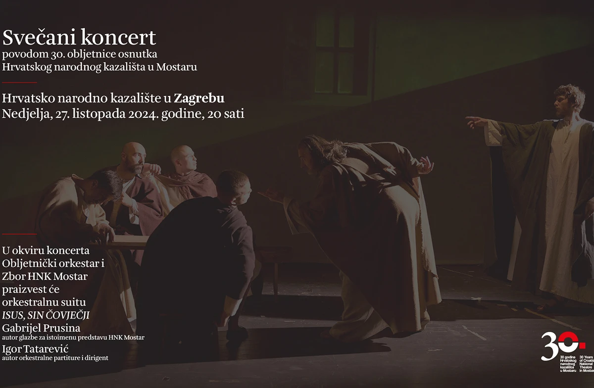 Svečani obljetnički koncert HNK Mostar u Hrvatskom narodnom kazalištu u Zagrebu
