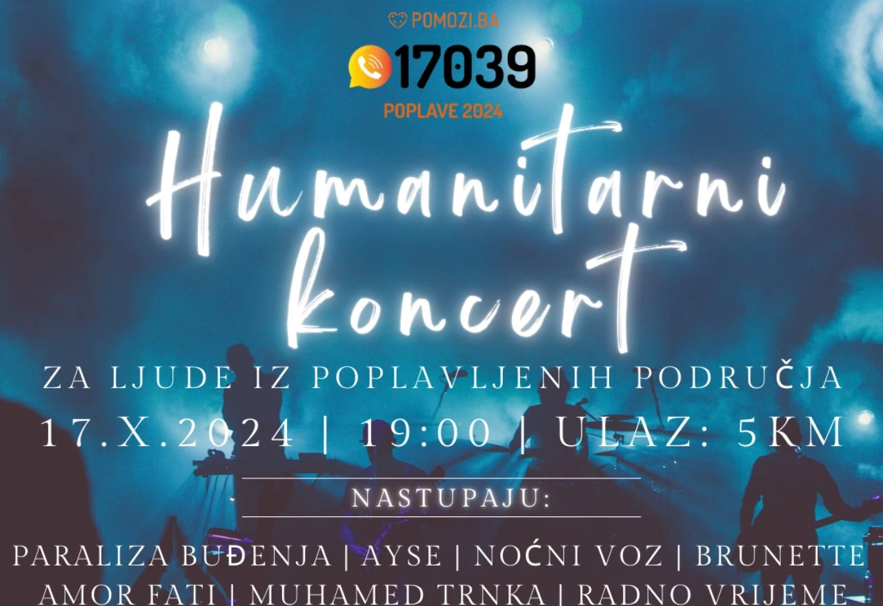 Humanitarni koncert za pomoć poplavljenim područjima