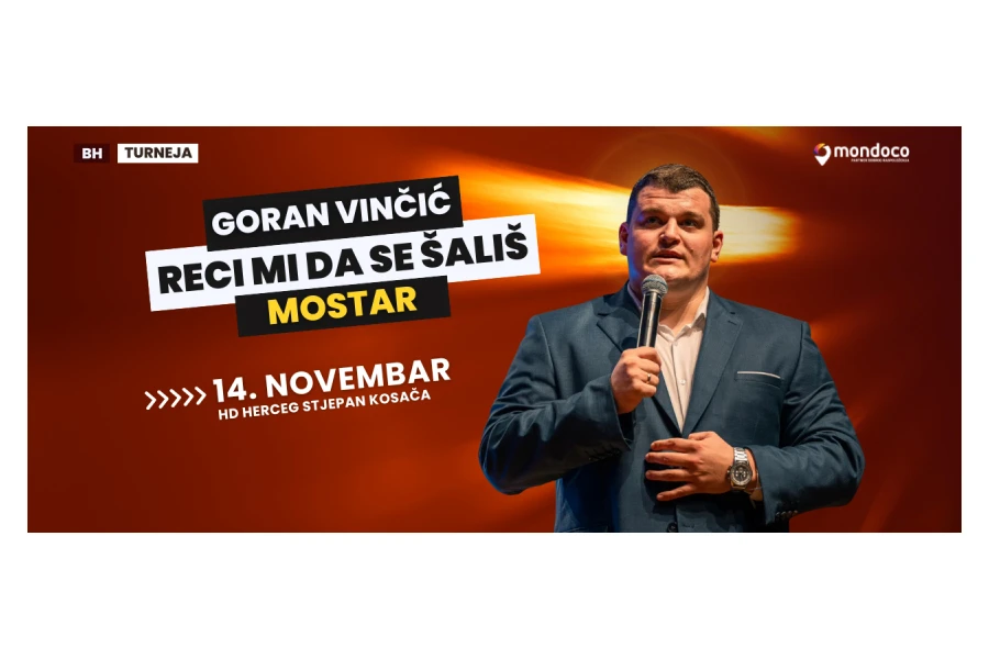 Goran Vinčić kreće na spektakularnu turneju po Bosni i Hercegovini