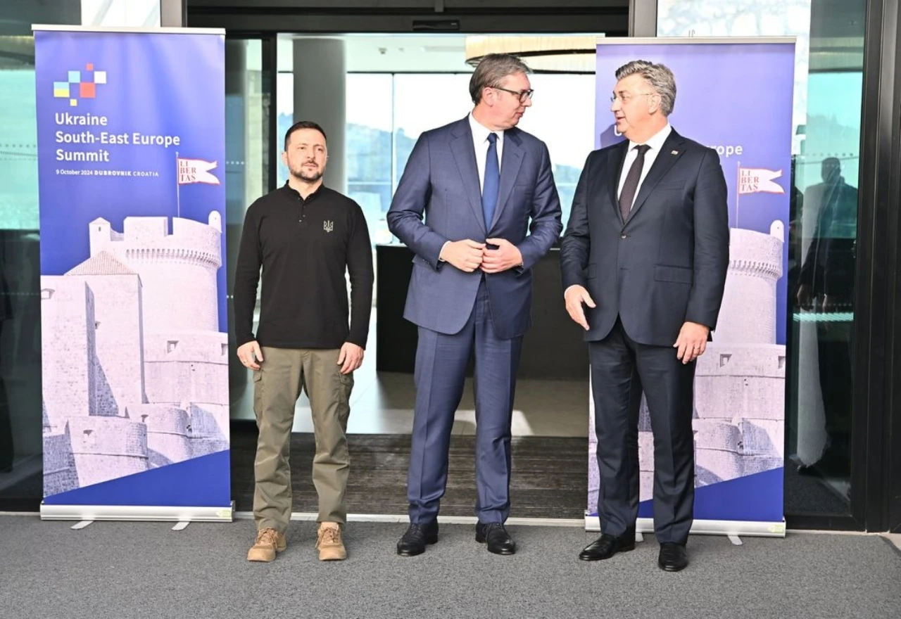 Pala zajednička fotografija: Zelenski, Vučić i Plenković