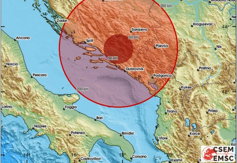 Potres kod Metkovića: Osjetio se i u Hercegovini