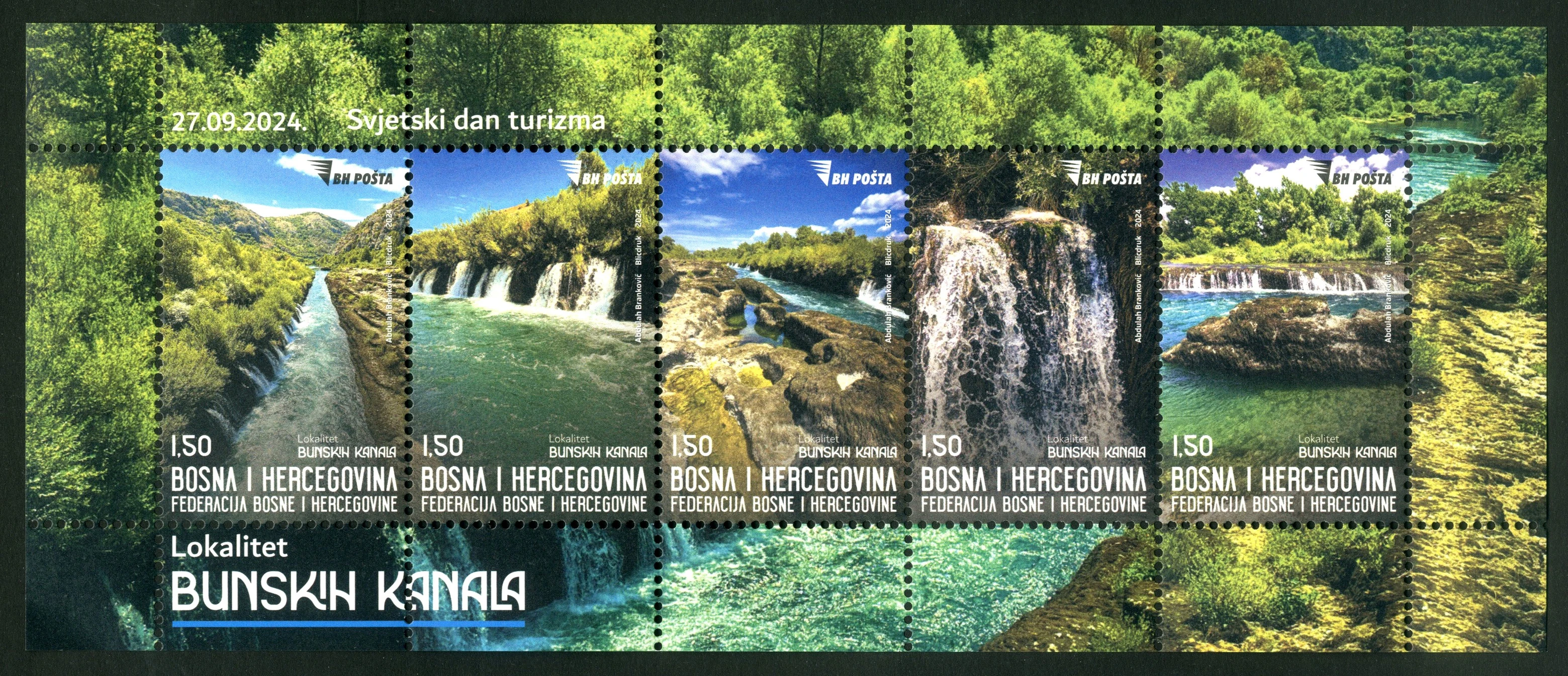  Bunski kanali na poštanskoj marki - Dodatna promocija spomenika prirode