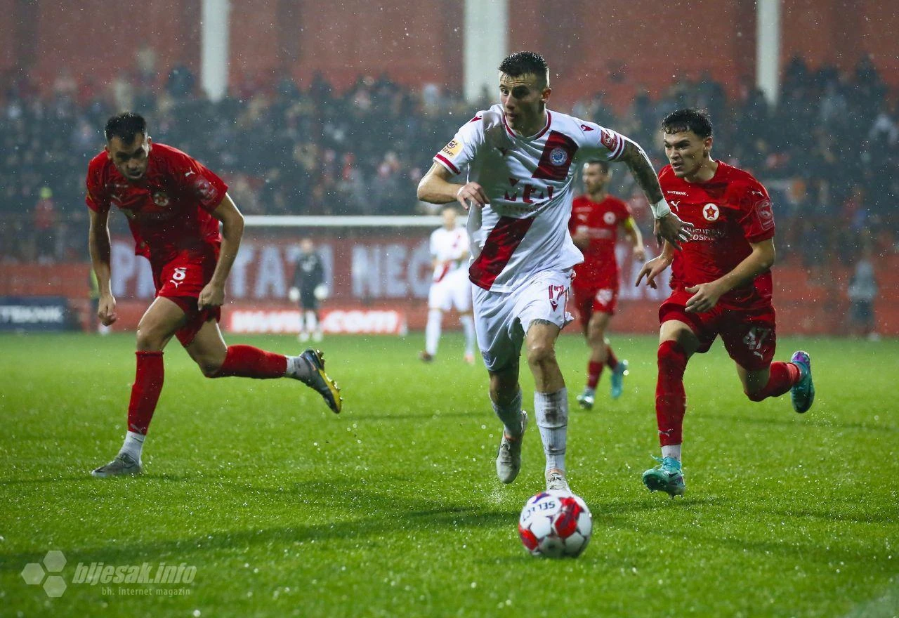 Kiša pokvarila derbi: Zrinjski slavio na potopljenom Veležovom terenu