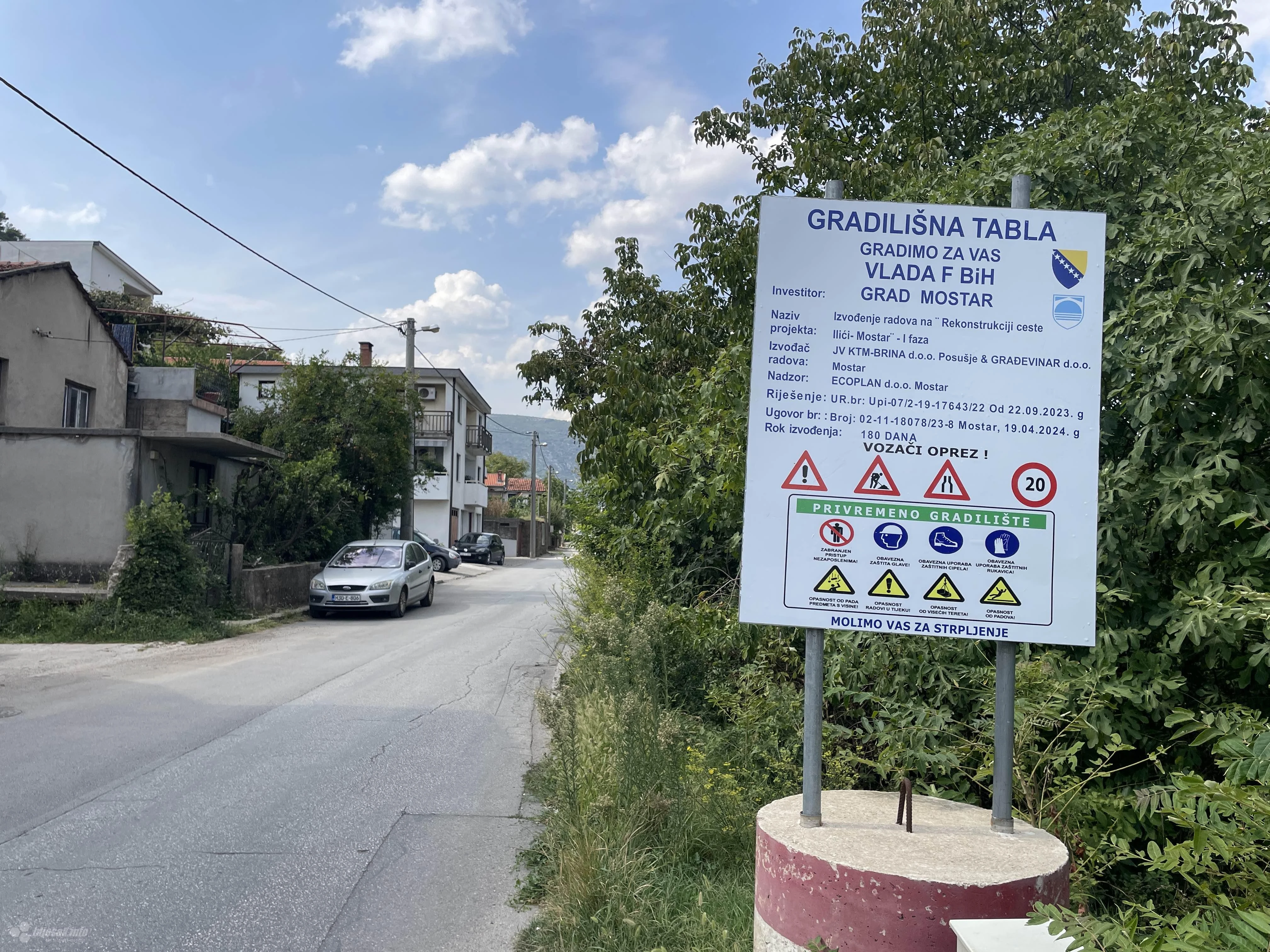 Krenula rekonstrukcija ceste u Ilićima - ''značajno će povećati sigurnost svih sudionika u prometu''