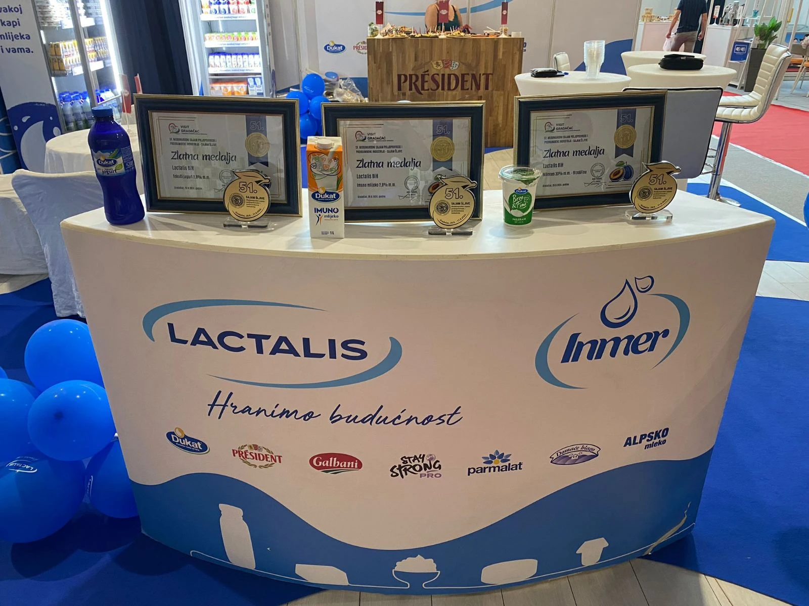 Tri zlatne medalje za Lactalisove proizvode iz mljekare Inmer