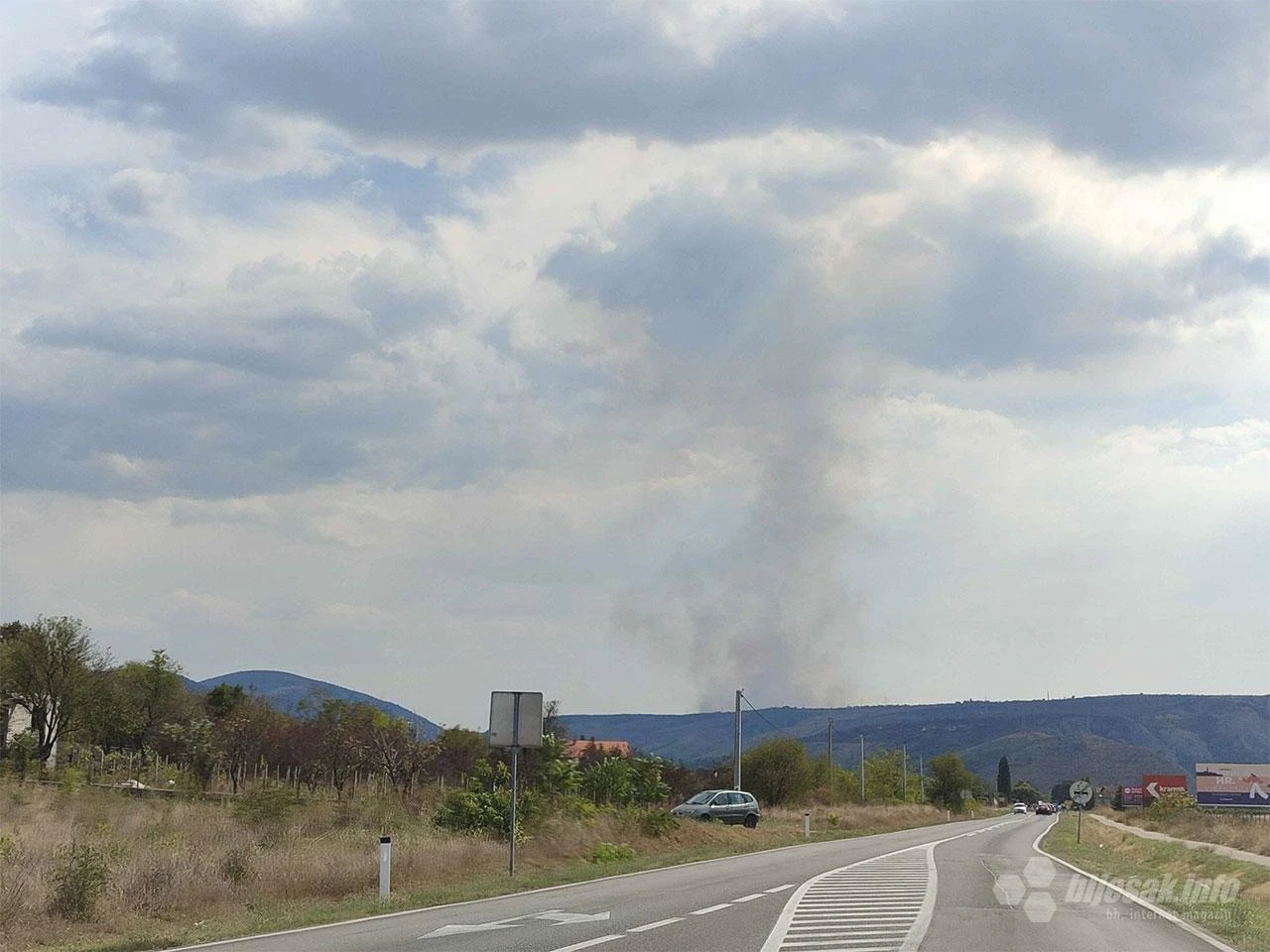 Požar južno od Mostara