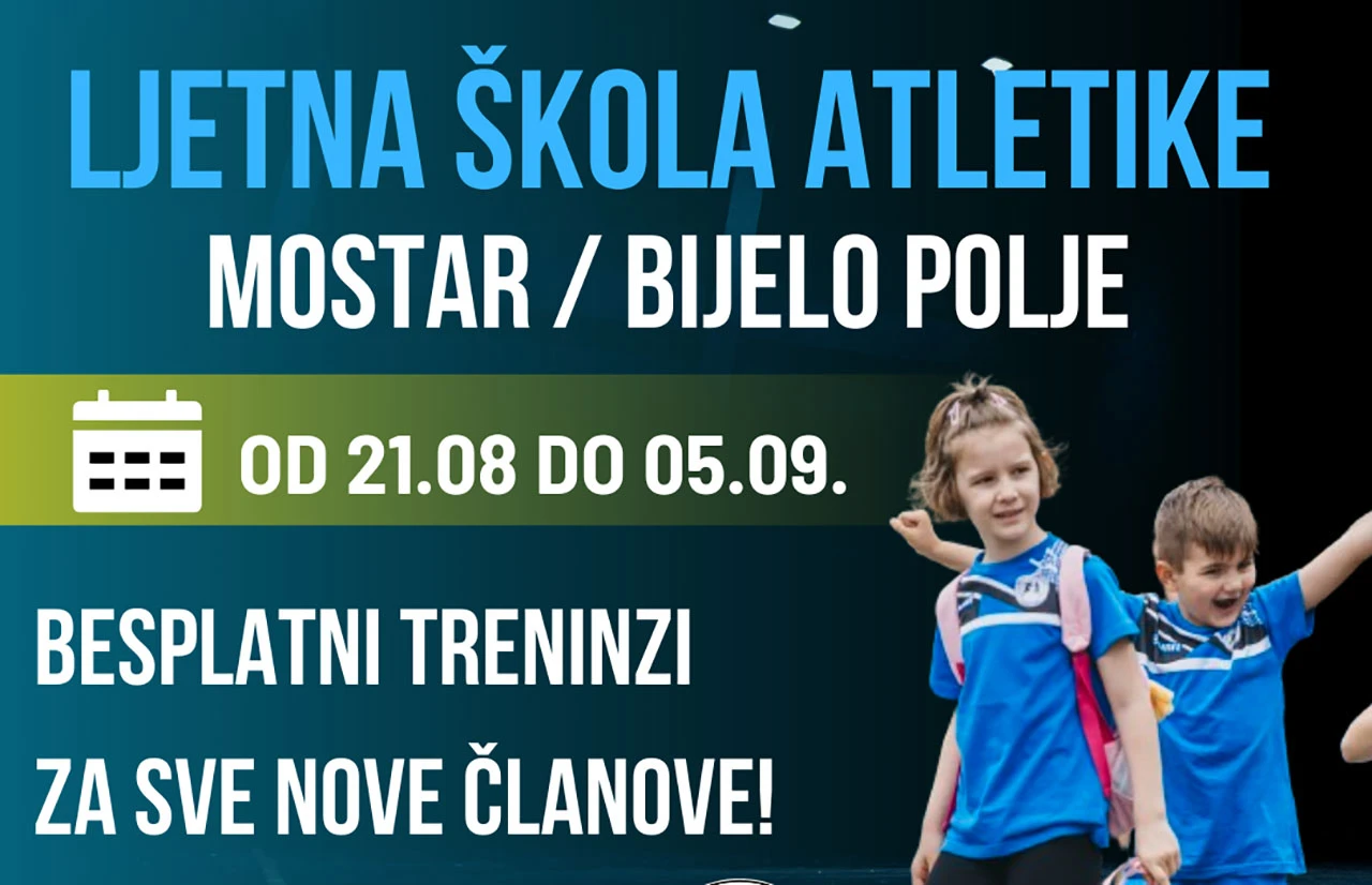 Besplatna ljetna škola atletike u Mostaru