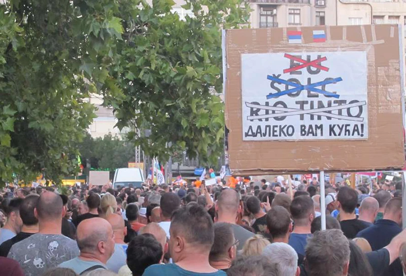Nastavljeni prosvjedi protiv iskopavanja litija u Srbiji - ''Hoće da nas uplaše''