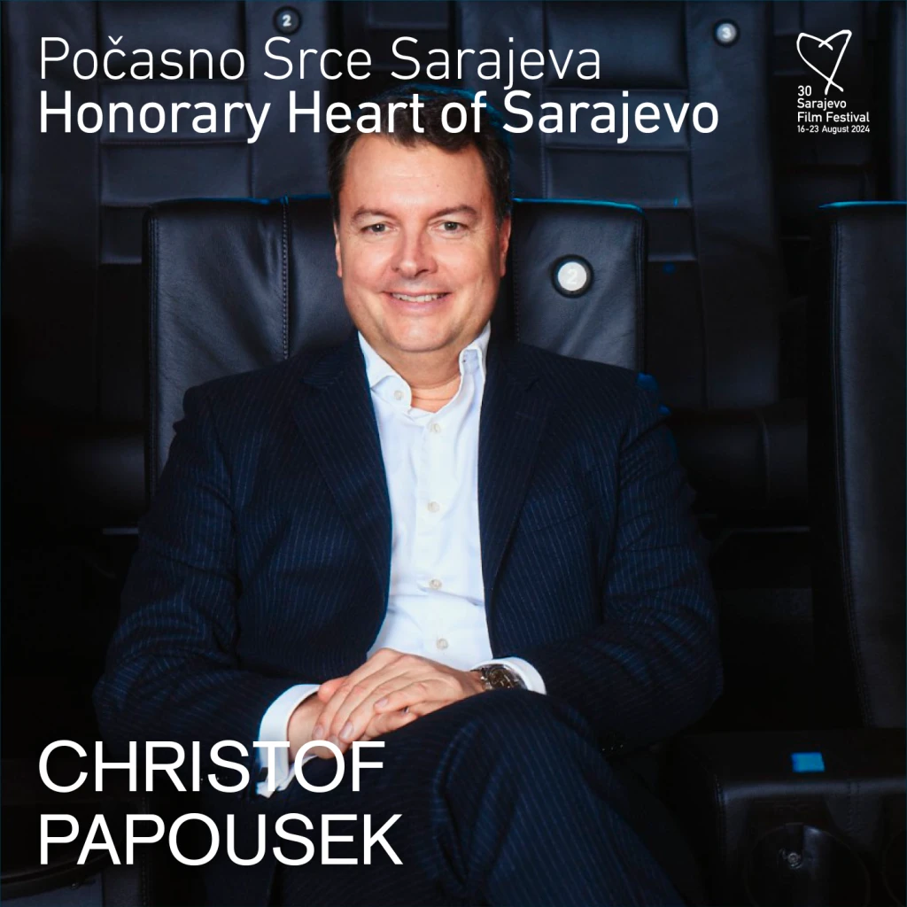 Christof Papousek dobit će Počasno Srce Sarajeva na 30. Sarajevo Film Festivalu
