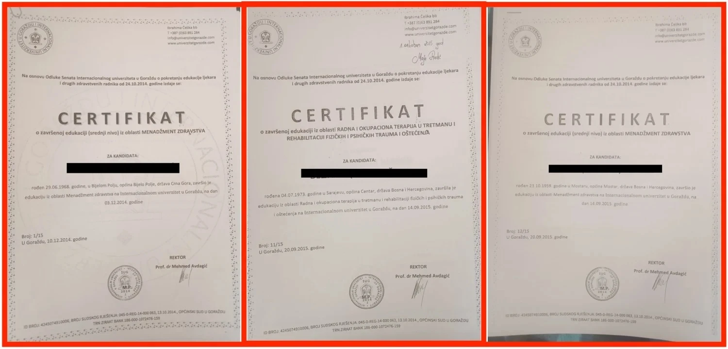 BiH i njeni fakulteti - Osim lažnih diploma izdavali i certifikate za nepostojeće edukacije