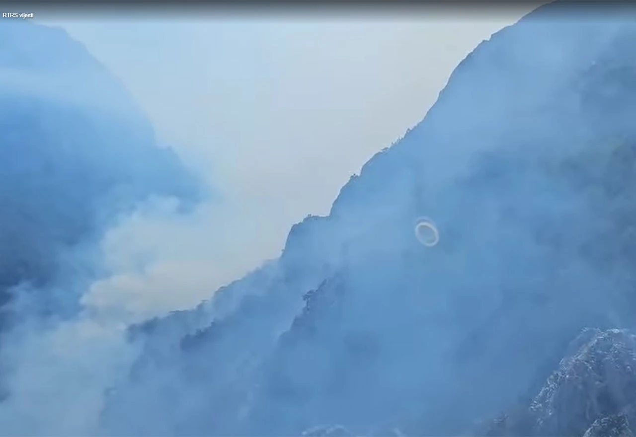  VIDEO | Situacija na požarištu u parku Sutjeska malo bolja, čeka se helikopter iz Srbije