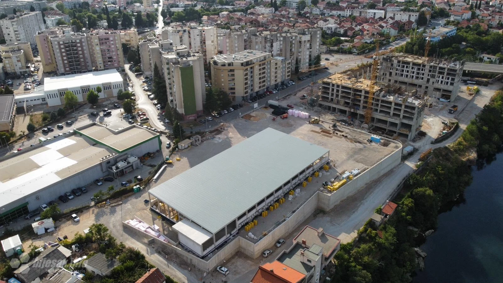 Prvi mostarski Lidl - Pogledajte kako iz zraka izgledaju radovi