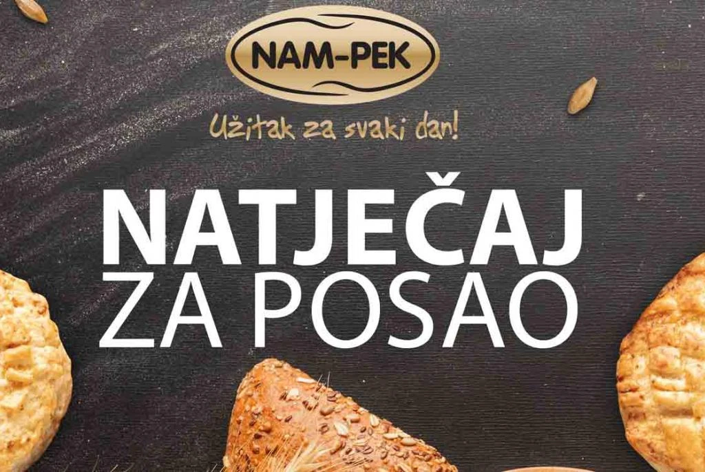 NAMEKS d.o.o.  raspisuje natječaj za više radnih mjesta