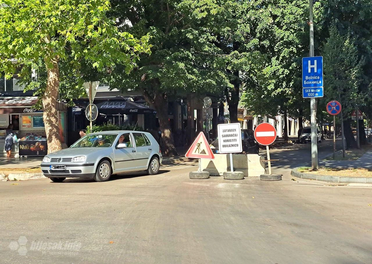 FOTO | Sa 7 dana zakašnjenja: Zbog radova zatvorena Ulica kralja Petra Krešimira IV