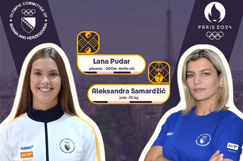 Na olimpijska borilišta sutra izlaze Lana Pudar i Aleksandra Samardžić