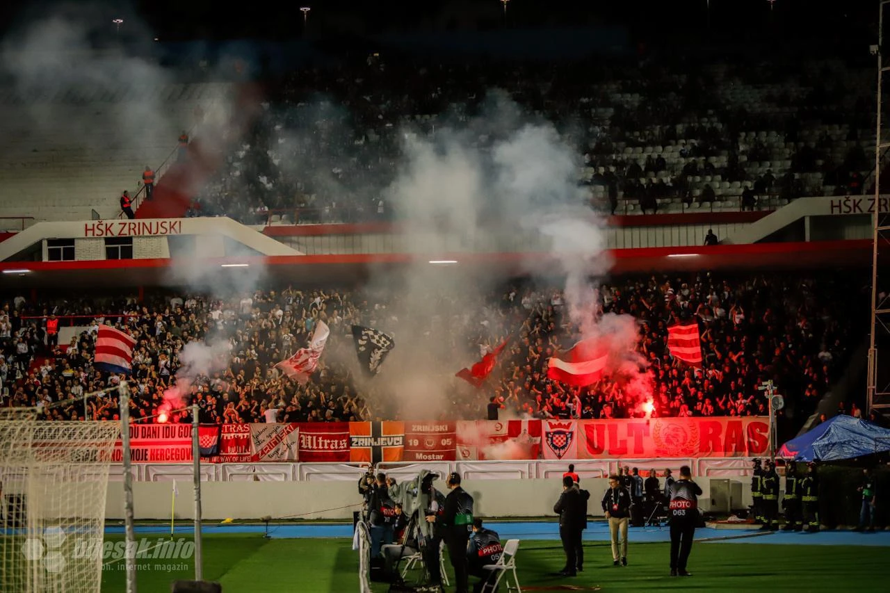 UEFA: Zrinjski kažnjen s 12.000 eura zbog pirotehnike