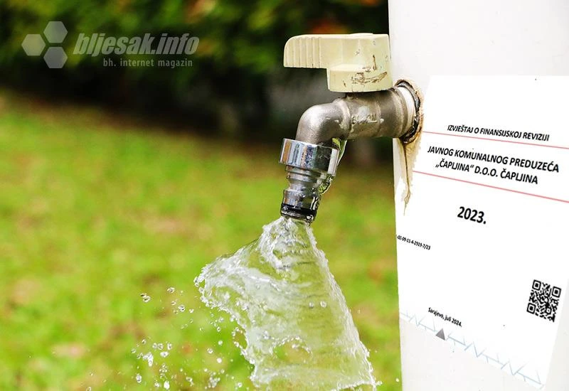 Revizija Vodovoda u Čapljini: Gubitak 85 posto vode i 9 milijuna, nezakonita zapošljavanja i mlijeko…