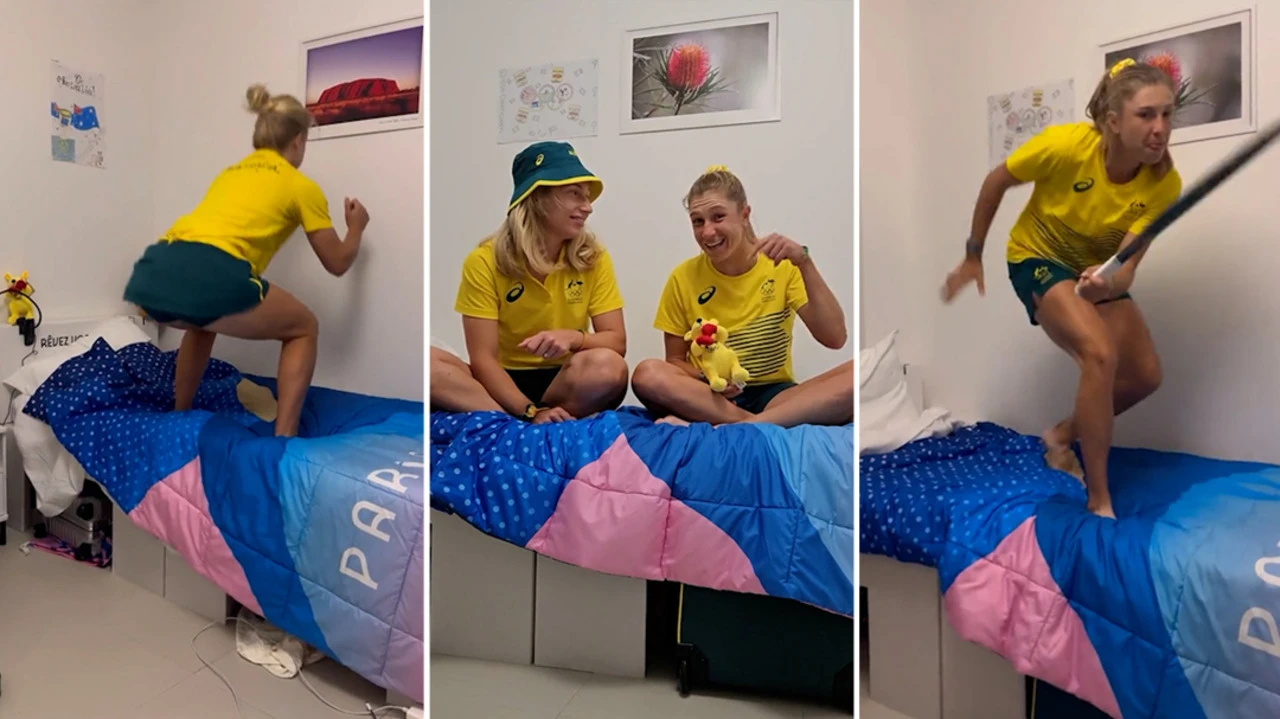 VIDEO I Australske tenisačice testirale antiseks krevete