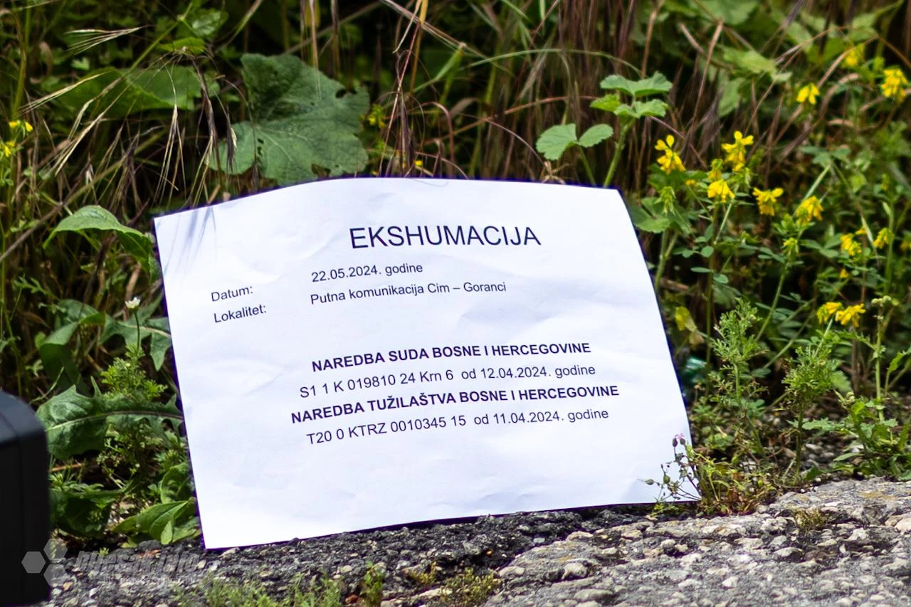 Ekshumirani posmrtni ostaci kod Bratunca