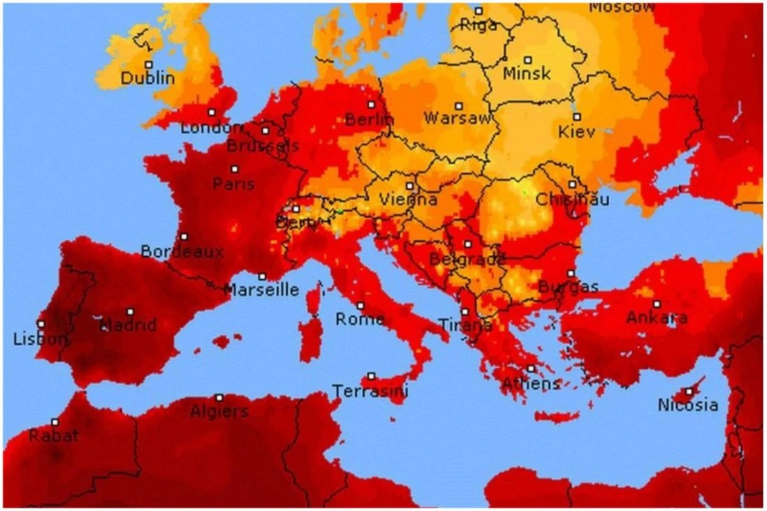 Europa trenutno trpi ekstremni toplotni val, vrhunac danas i sutra