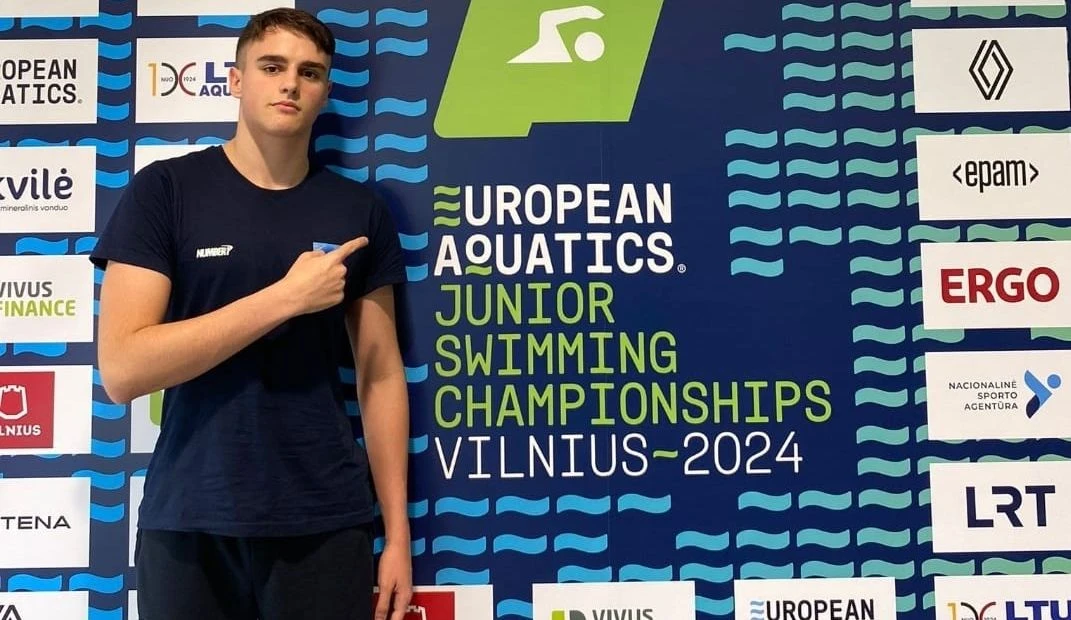 Ivan Ivanković, plivač Zrinjskog iz Mostara, predstavljao BiH na juniorskom EP u Litvi