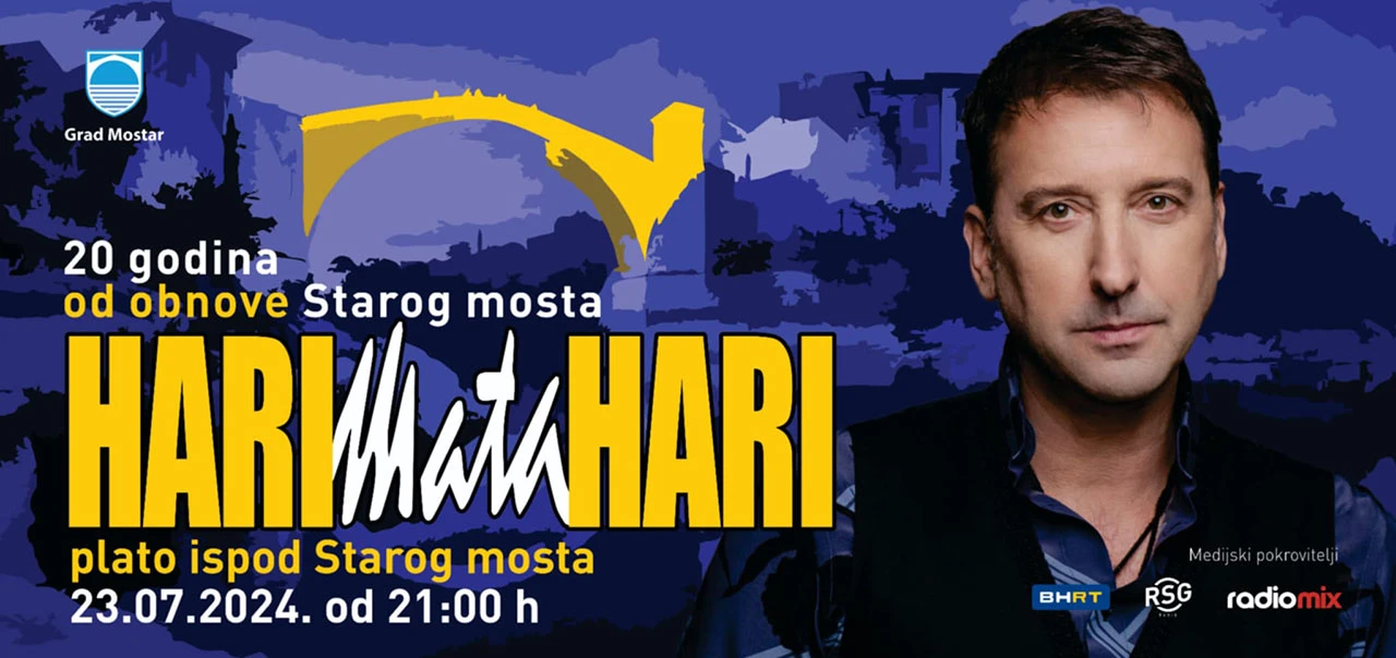 Hari Mata Hari pred spektakl ispod Starog mosta: Koncert će biti za MTV-a