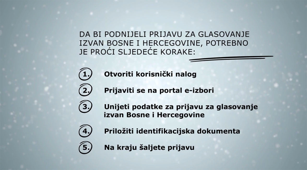 VIDEO Instrukcije i rok za registraciju birača izvan BiH