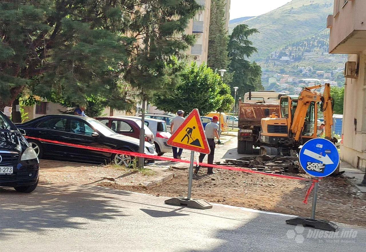 Mostarci, strpljenja: Radi se rekonstrukcija puta u Centru 3