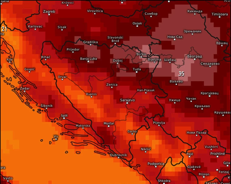 Splitski meterolog izdao upozorenje za Hercegovce
