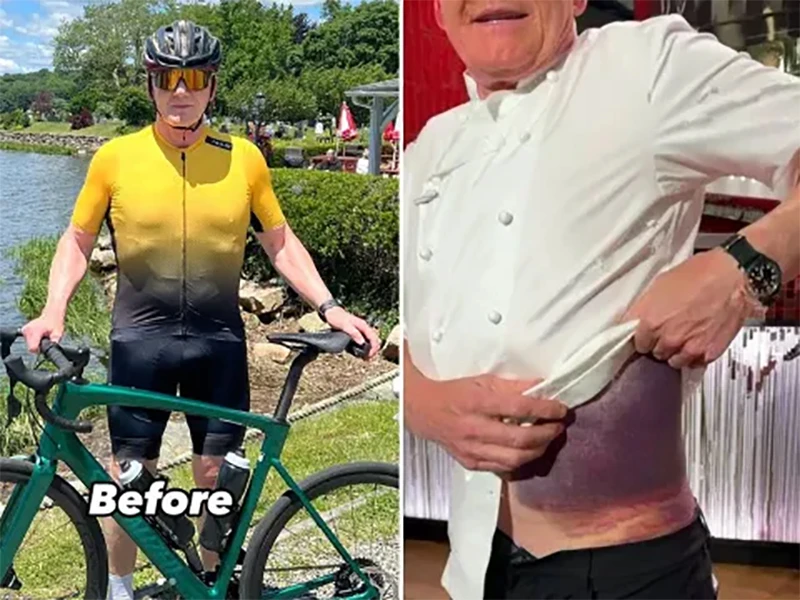 VIDEO | Gordon Ramsay doživio tešku biciklističku nesreću