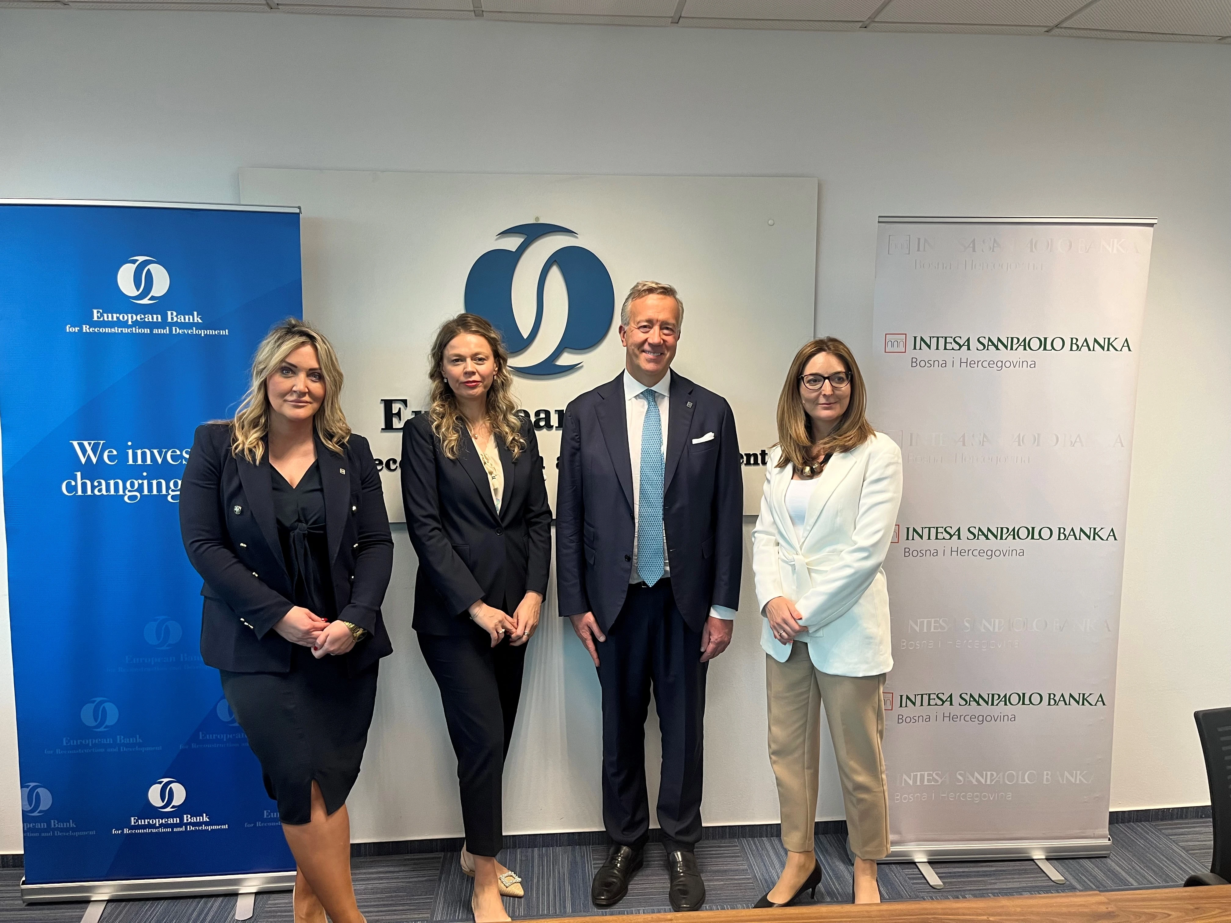 EBRD zajam od 15 milijuna eura Intesa Sanpaolo Banci za programe Go Green i Go Digital