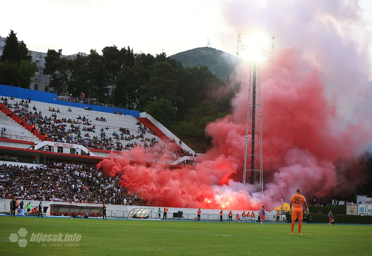 Zrinjskom velika globa zbog bakljada, Velež kažnjen zbog utakmice pionira