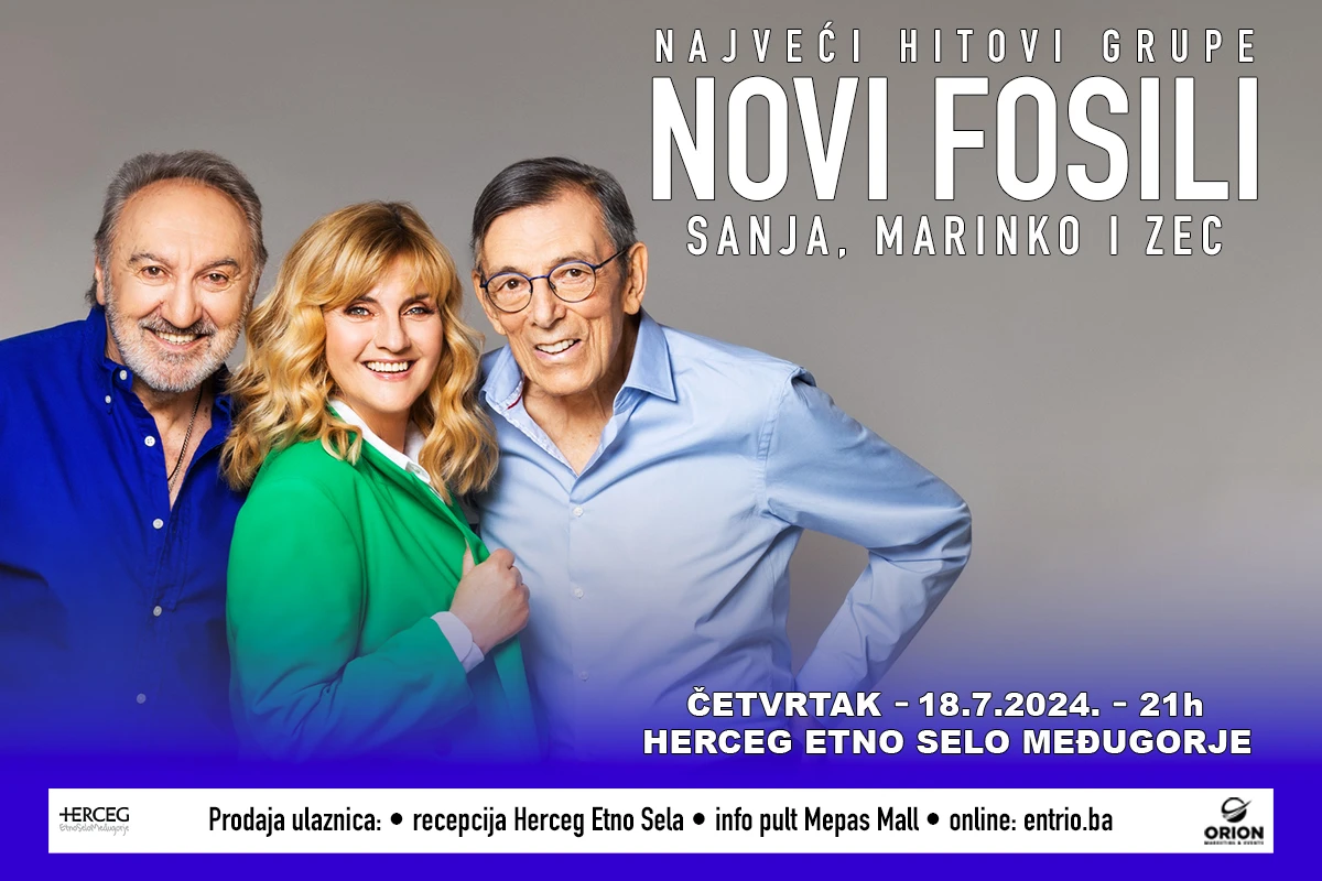 Novi Fosili: Ulaznice za koncert dostupne u Mostaru i Međugorju