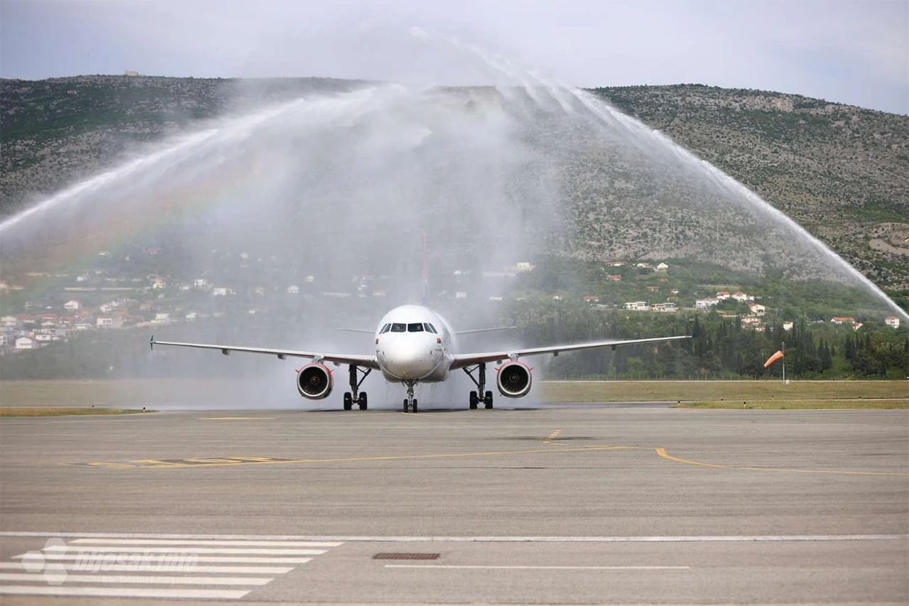Let kompanije Air Serbia iz Mostara ima popunjenost od oko 80 posto 