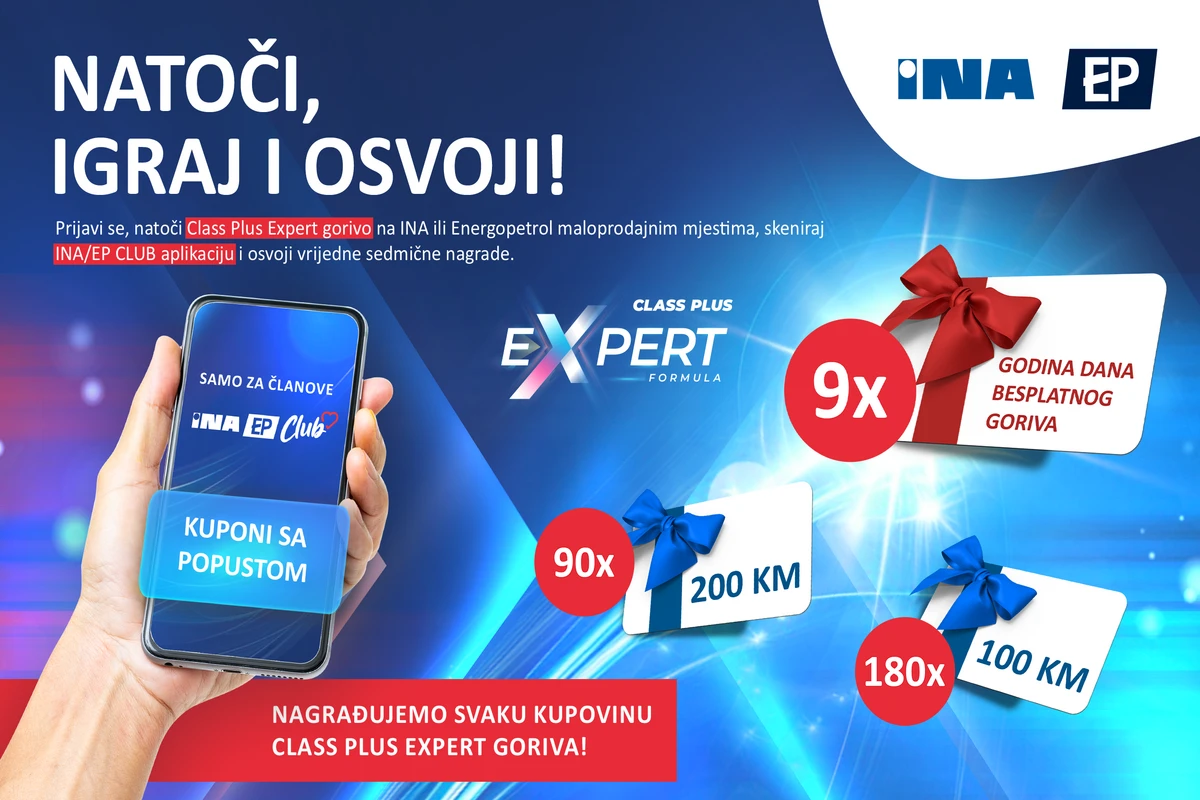 Nagradna igra u kojoj nagrađujemo svako točenje Class Plus Expert goriva!