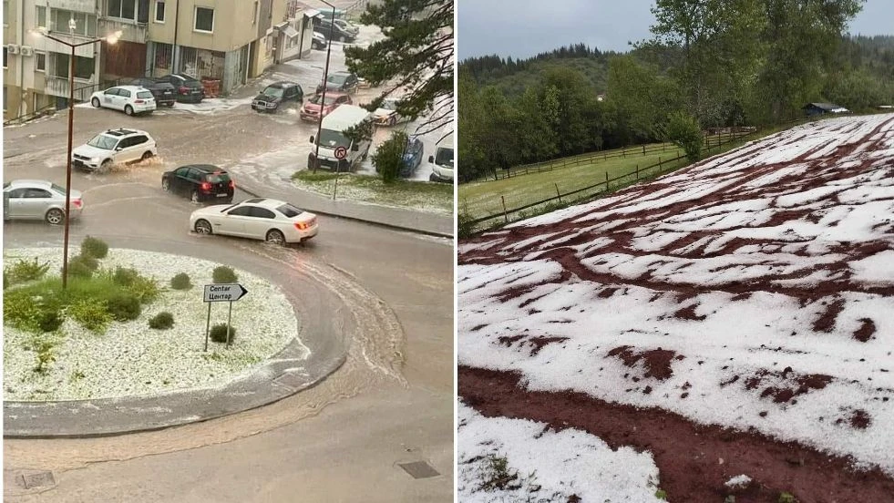 VIDEO | Jako nevrijeme zahvatilo dijelove BiH, grad načinio štetu