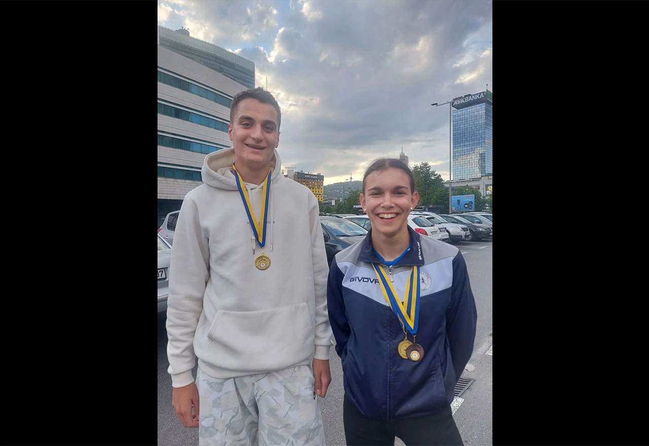 Emina Đulić i Vasilije Kovač prvaci BiH