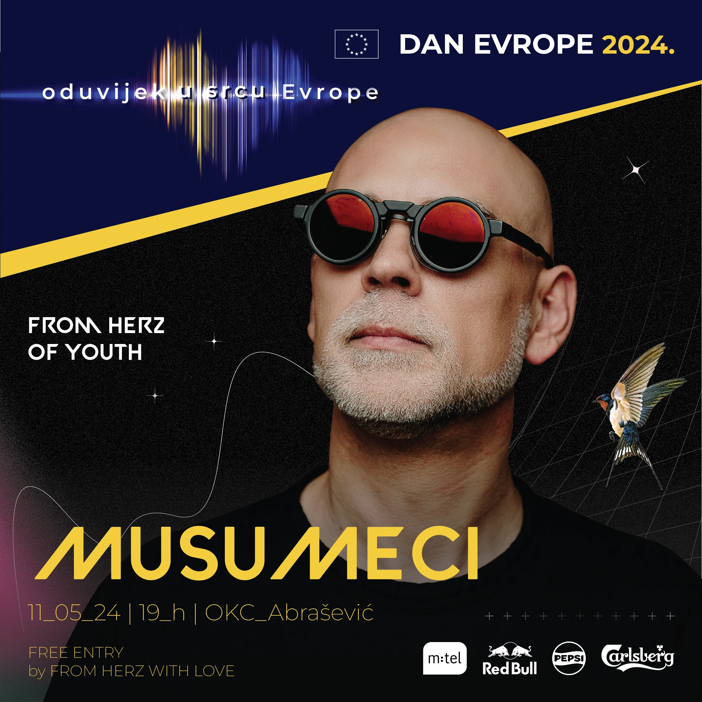 Večeras plesna čarolija pod zvijezdama: Svjetski DJ MUSUMECI U Mostaru za Dan Europe, uz regionalne aktere Andrej Jelic i Lubnya
