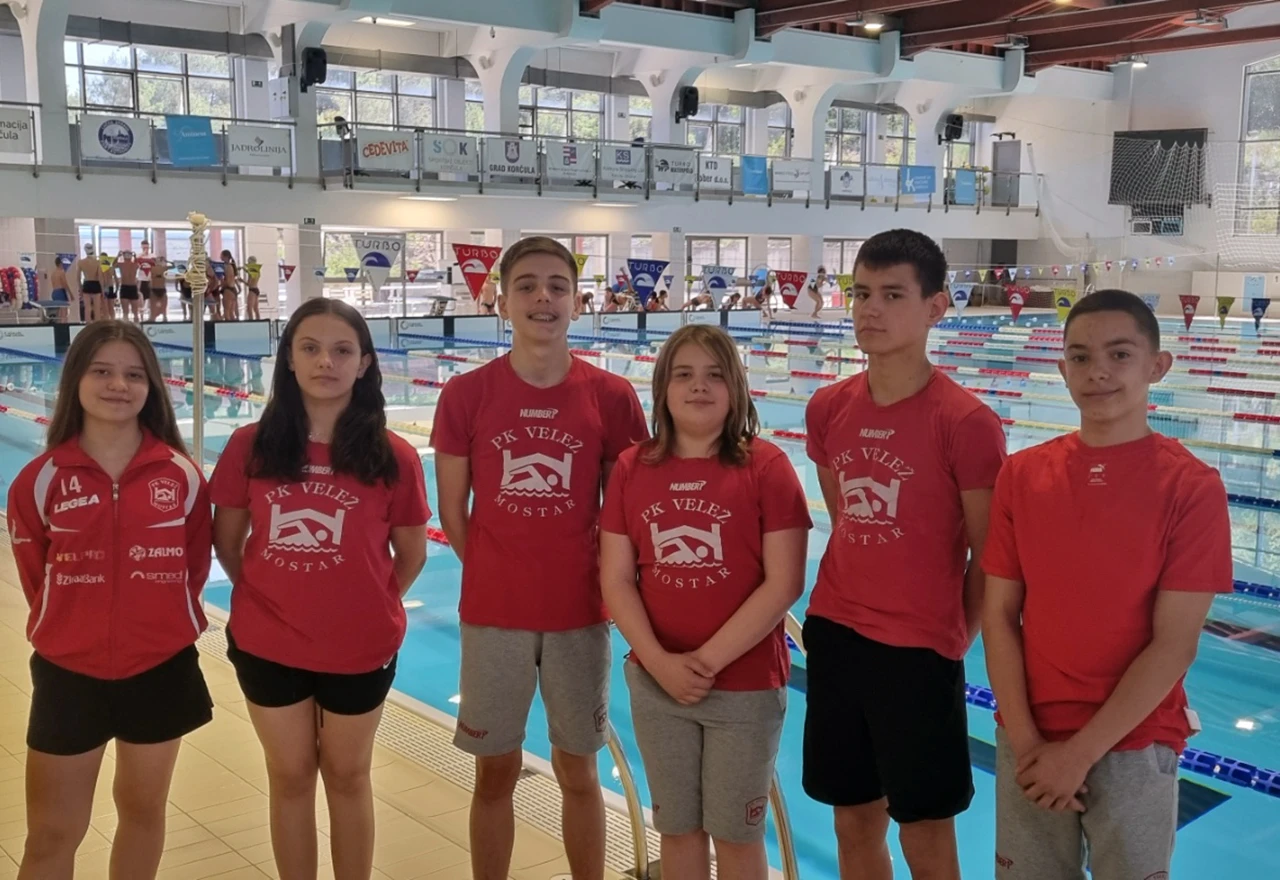 Plivači Veleža ostvarili zapažen rezultat na mitinzima u Mostaru i na Korčuli