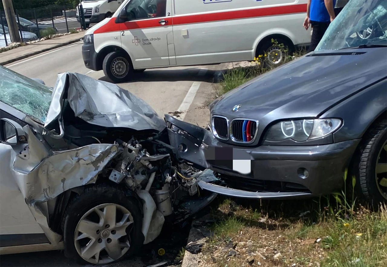 Teška prometna nesreća u Grudama