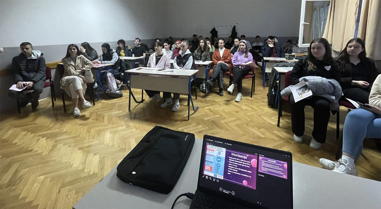 Edukativna predavanja o HPV za više od 700 učenika srednjih medicinskih škola u Mostaru