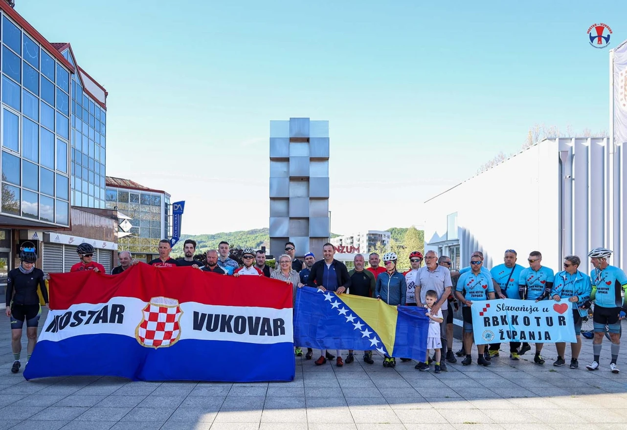 Biciklistička karavana prijateljstva Mostar - Vukovar uspješno stigla u Kiseljak