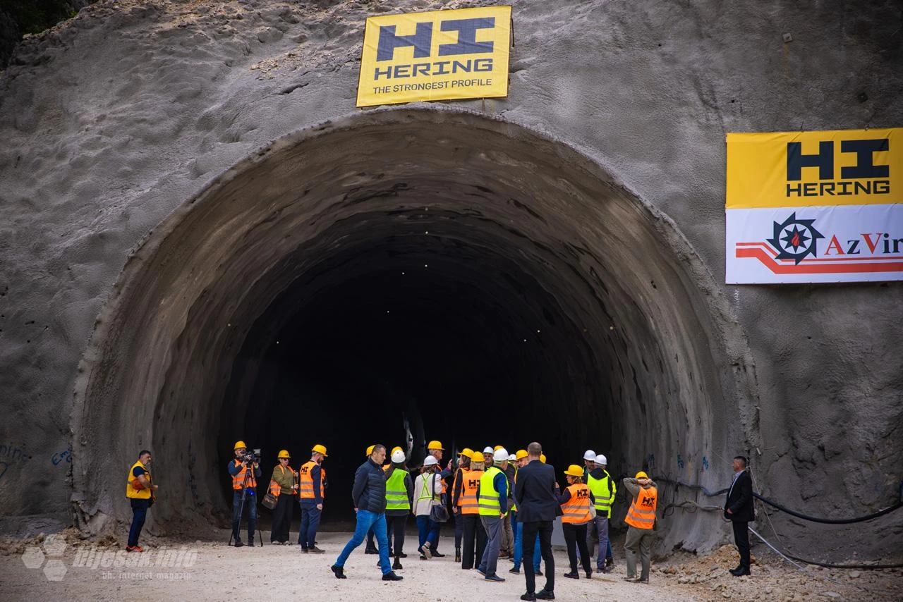 FOTO / VIDEO | Službeno probijen tunel Novi - ''prevažan projekt za Mostar, neće više biti gužvi''