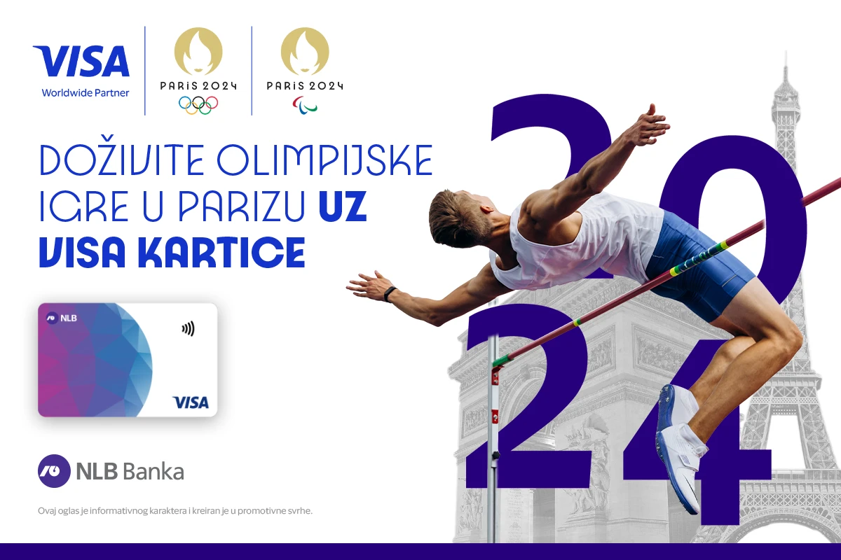 Uz NLB Visa kartice na korak bliže ljetu i Olimpijskim igrama u Parizu
