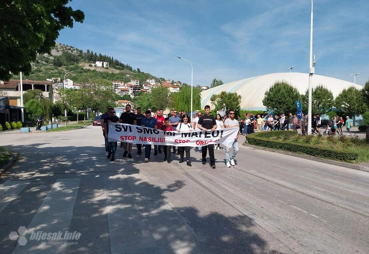 Čapljinci poslali jasnu poruku: "Svi smo mi Mateo!"