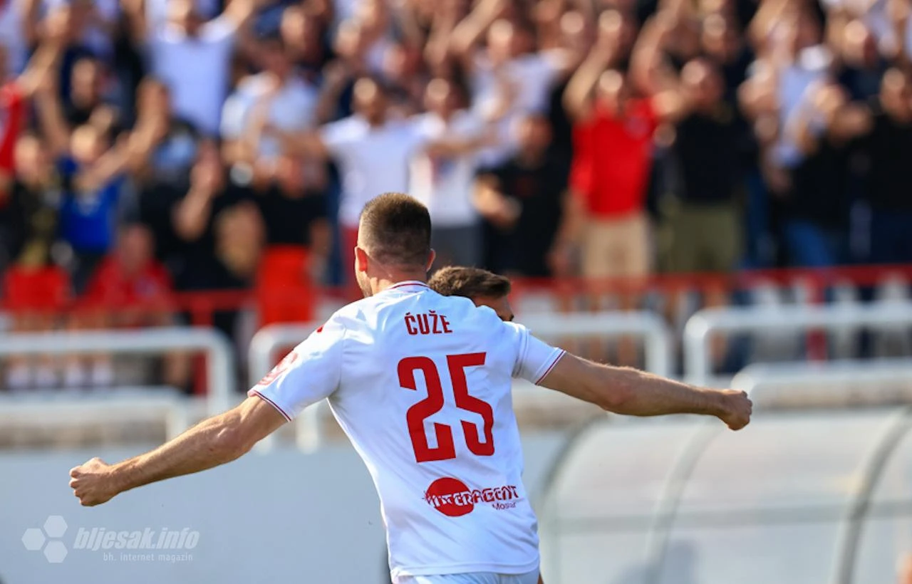 Mario Ćuže bacio u trans užarene tribine, Velež pogodio vratnicu