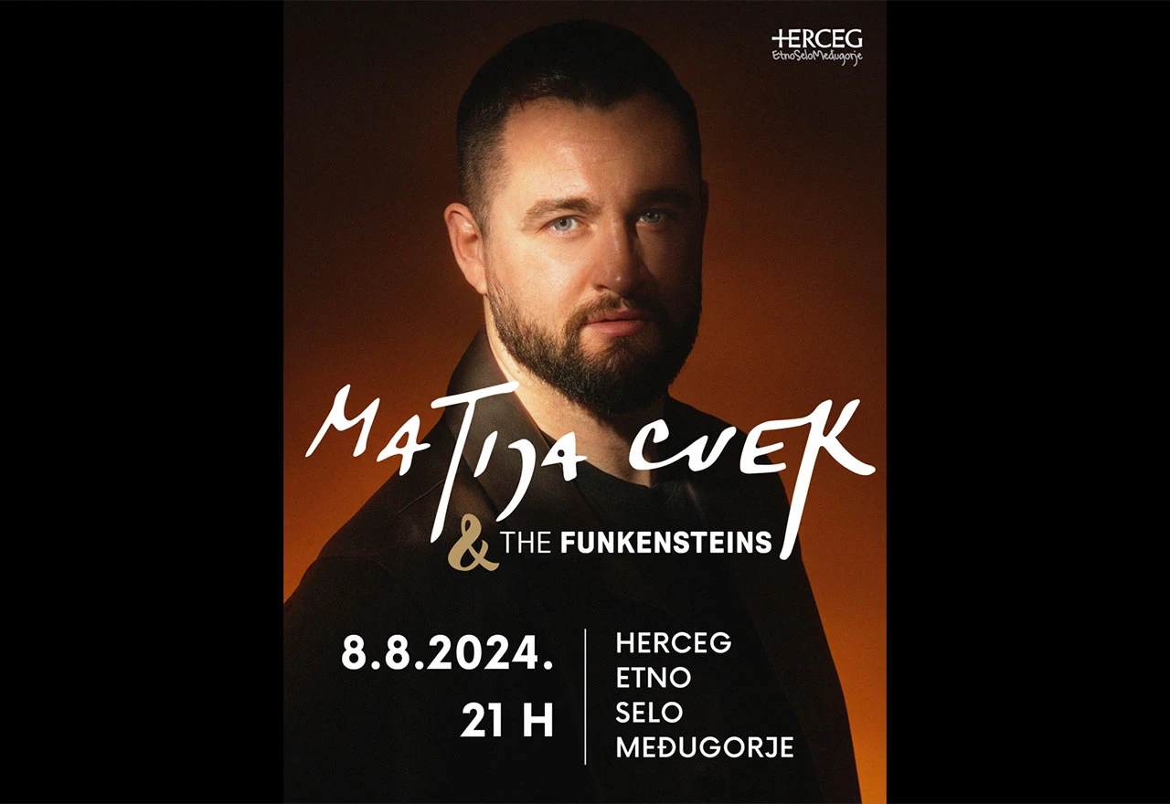 Niže cijene ulaznice za koncert Matije Cveka u Međugorju u prodaji do 15.4.