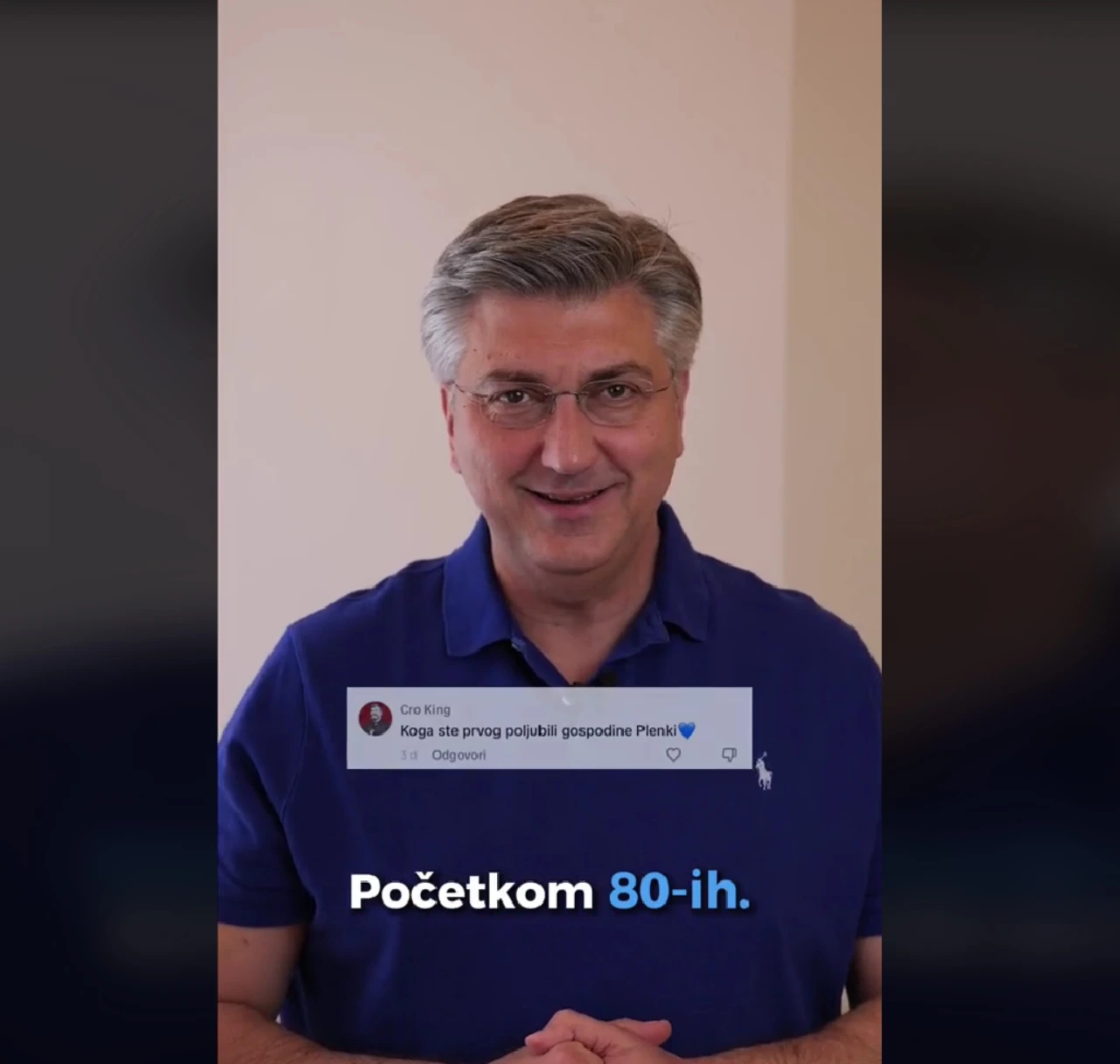 Plenković o prvom poljupcu, ćevapima i Modriću