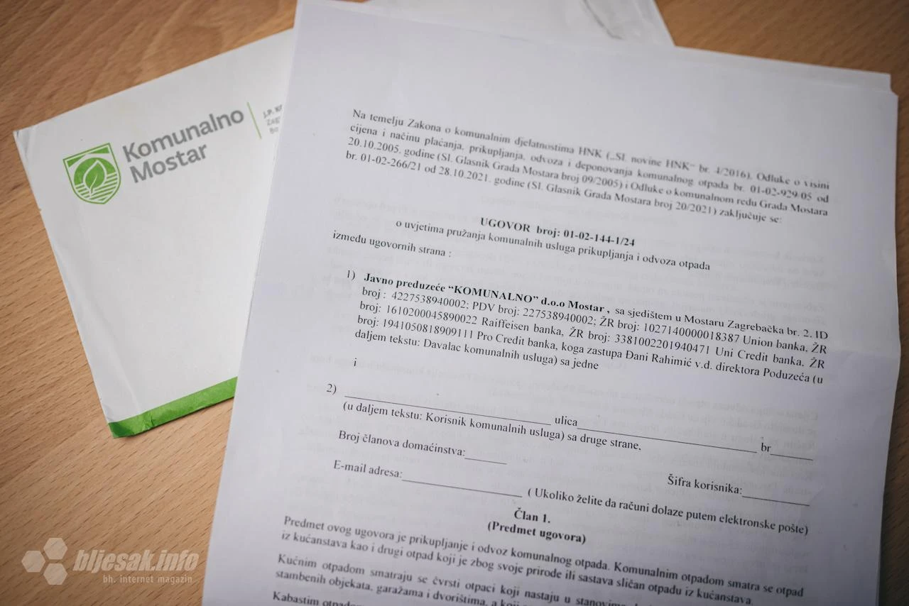 JP Komunalno korisnicima šalje ugovore - što su obveze davatelja i korisnika usluga