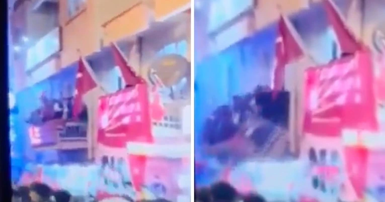 VIDEO | Političar poginuo u urušavanju balkona na kojemu su slavili pobjedu